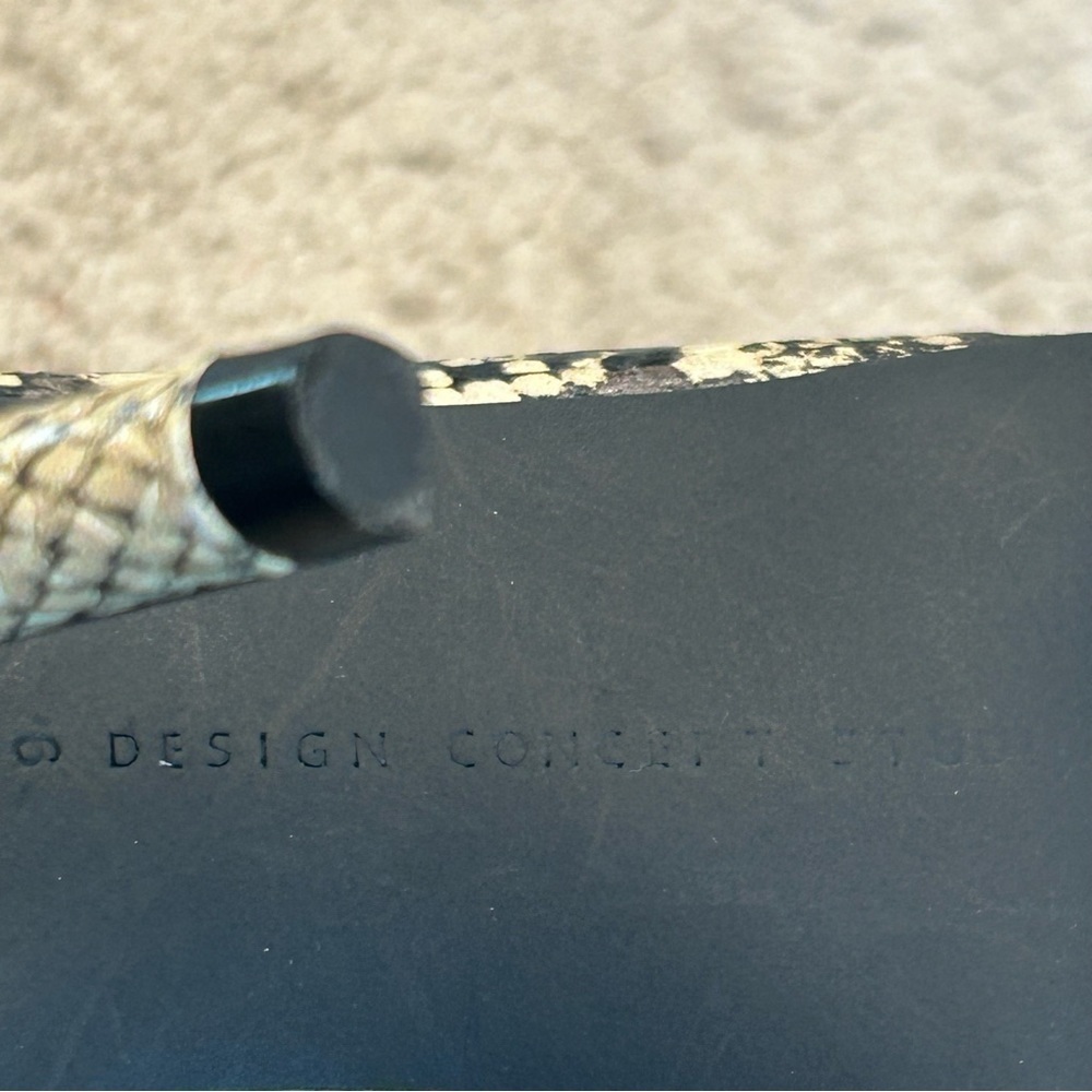 Design concept studio cream black snake print thigh high over the knee boots NWT - Picture 13 of 14